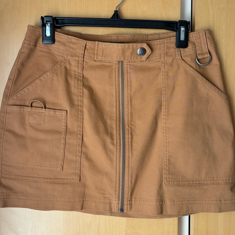 Wild Fable Tan Cargo Mini Skirt Casual